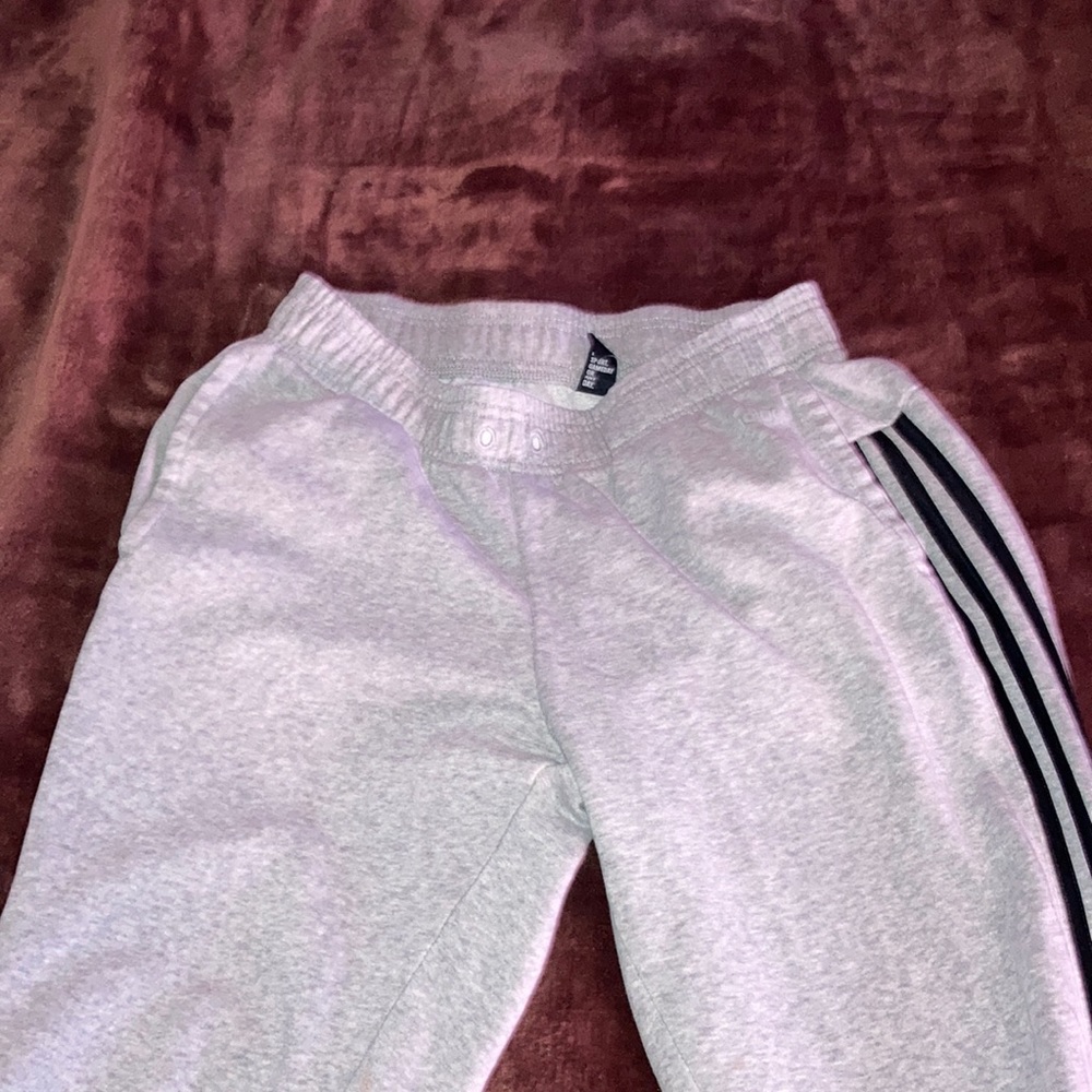 Adidas grey pants size L